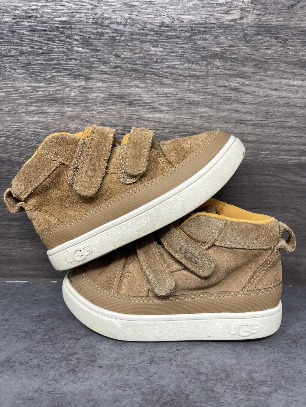 UGG Rennon II Sneakers Kids Size 9 Toddler Brown Chestnut Suede